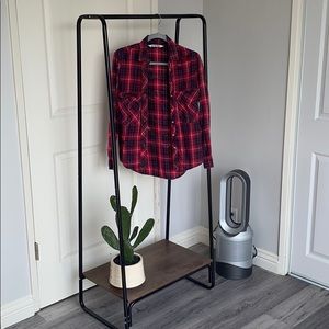 Coolest ripped style Zara flannel